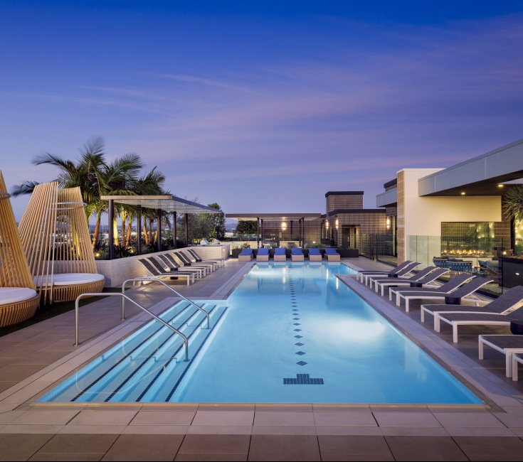 Rooftop Pool and Seating