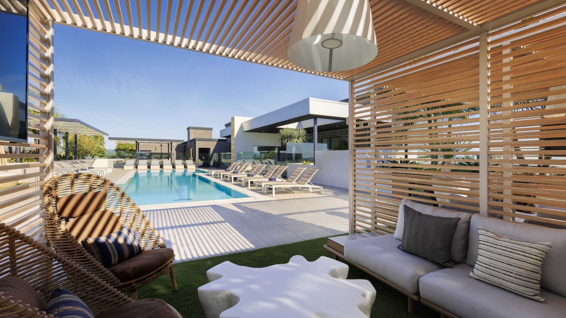 The Sunset Pool Deck Cabana