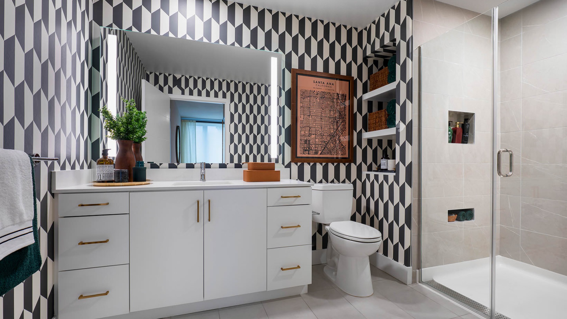 spacious bathroom with walk-in shower